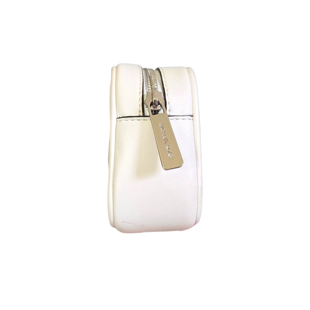 Michael Kors Minimalist Chic White Quilted Leather Belt Bag Silver Hardware - Picture 6 of 9